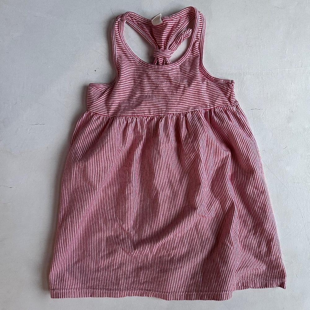 Cheeky Red Striped Racerback Tank Dress